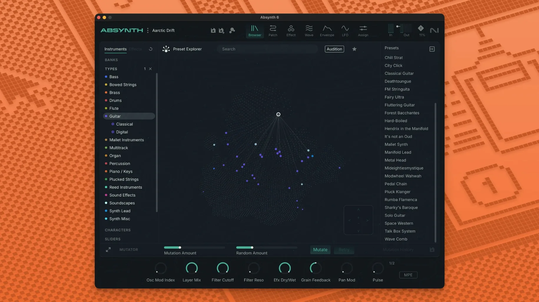Absynth display 2 Absynth screen #2