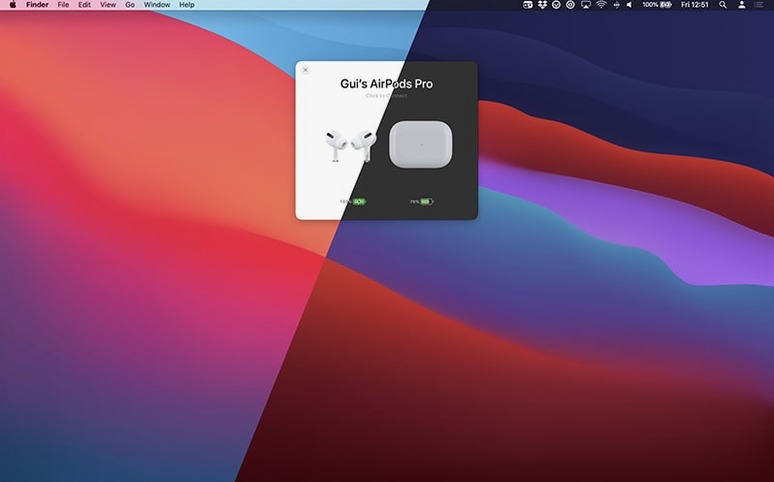 AirBuddy display 1 airbuddy mac — layout