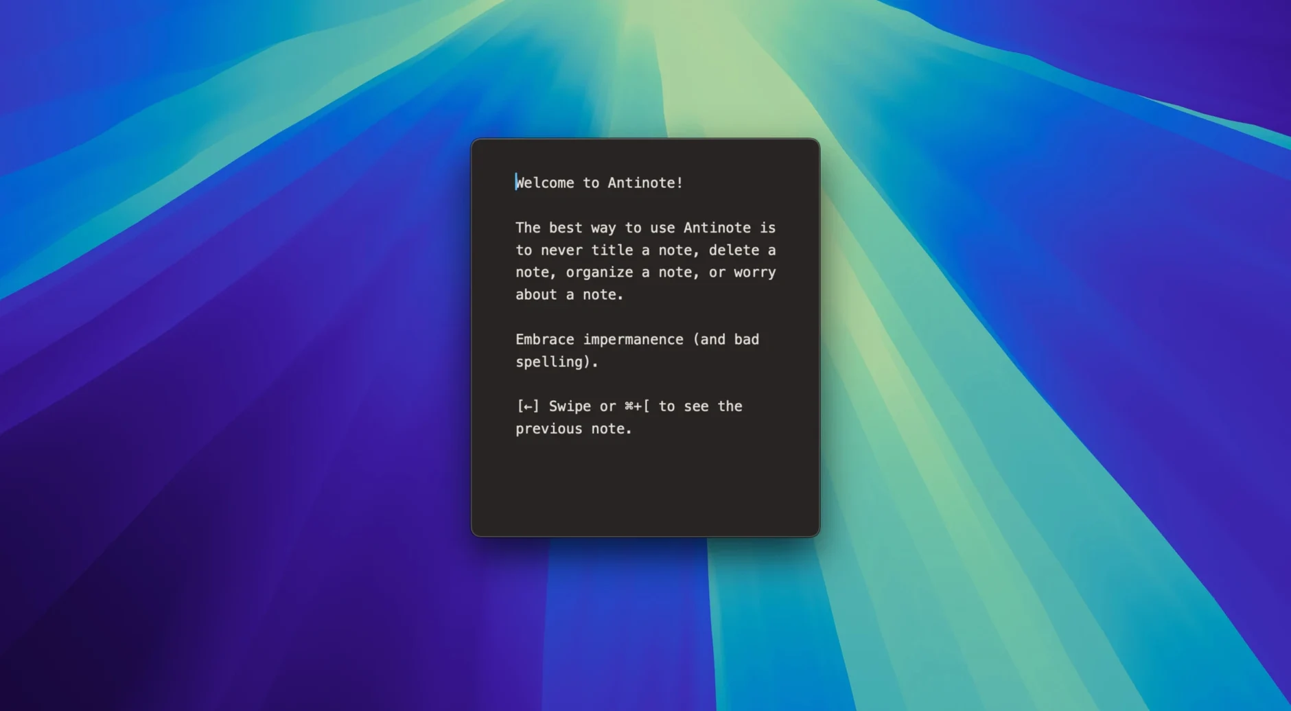Antinote display 1 antinote for mac free download interface