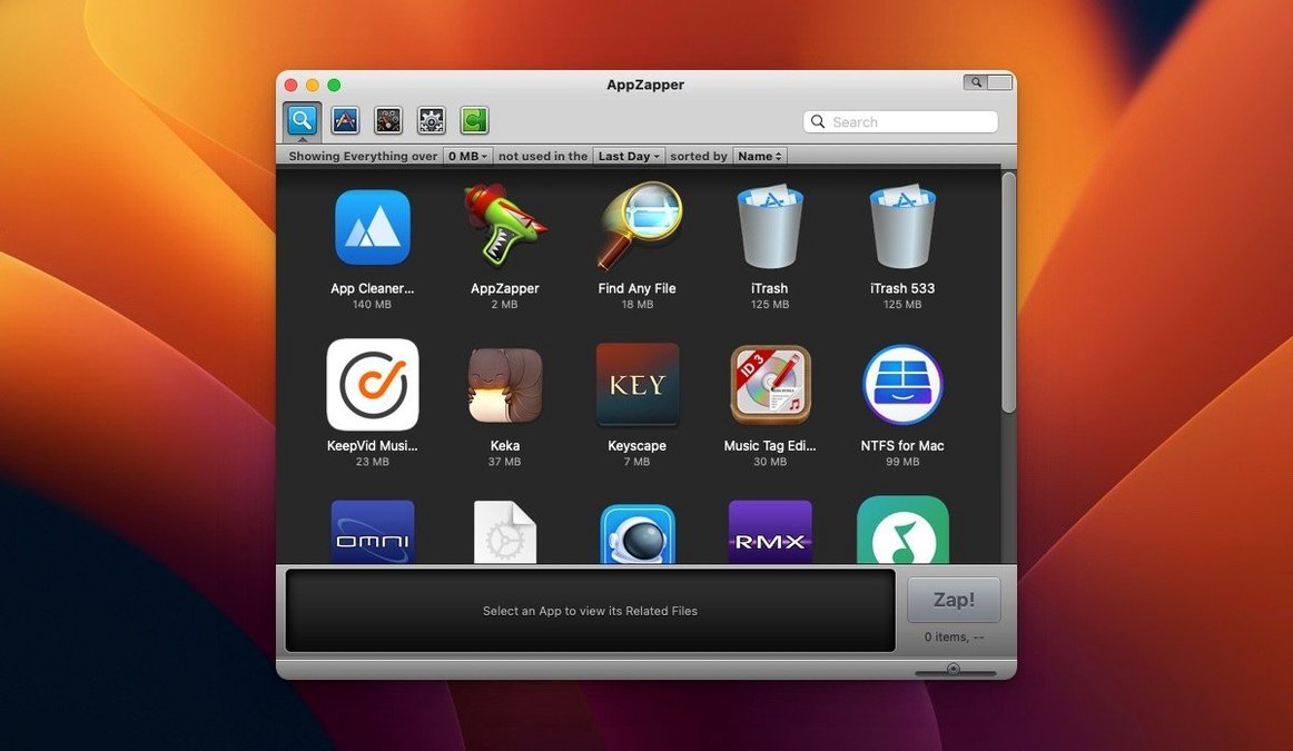 Screen 1 from AppZapper appzapper torrent interface
