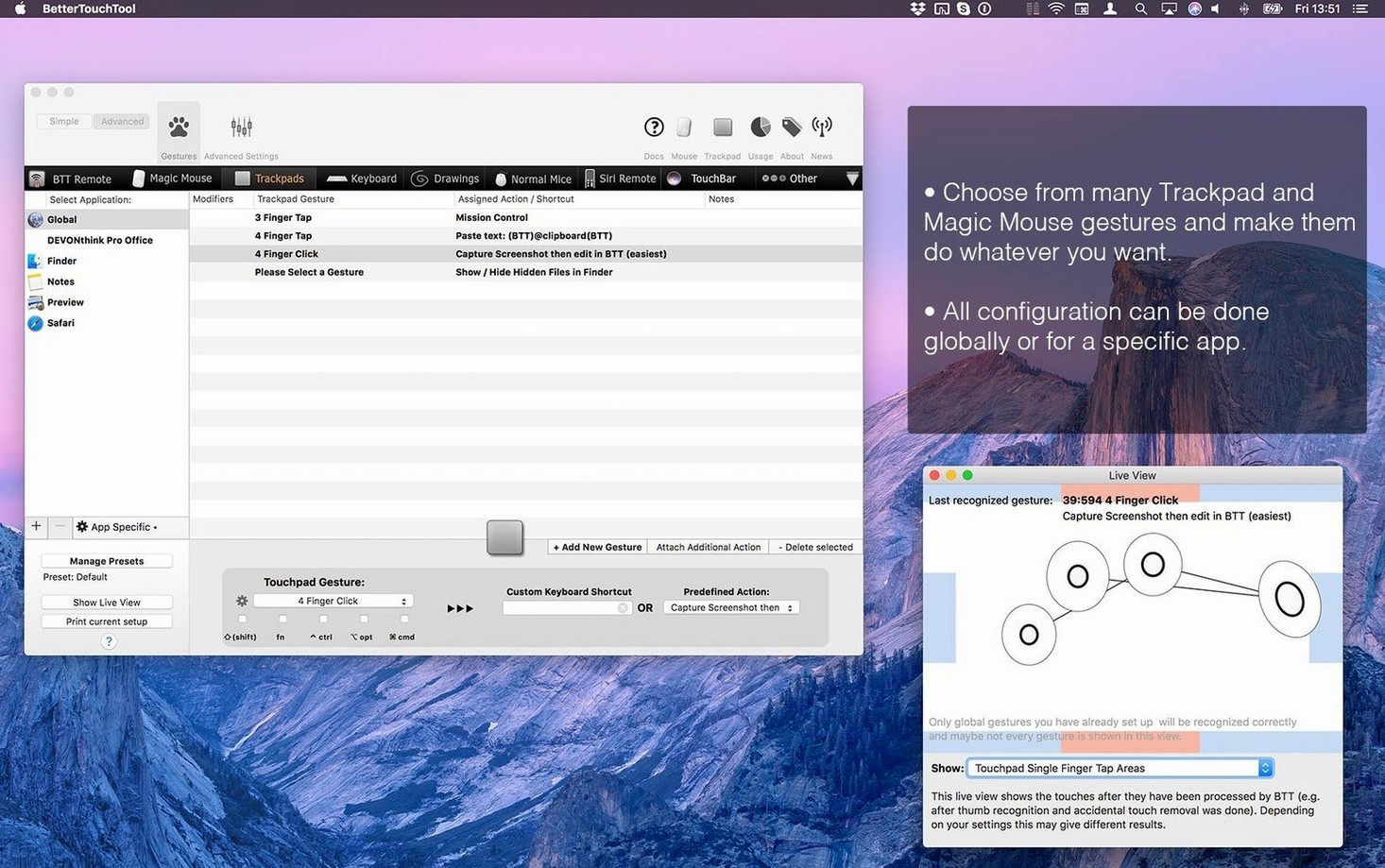 BetterTouchTool display 1 bettertouchtool interface