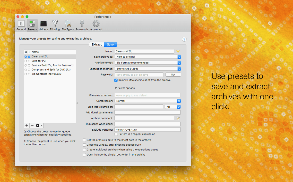Screen 2 from BetterZip BetterZip window 2