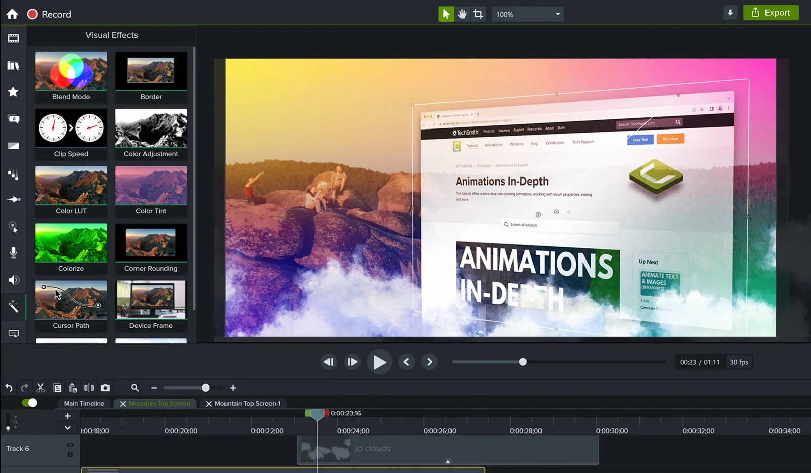 Camtasia display 3 Camtasia screen #3
