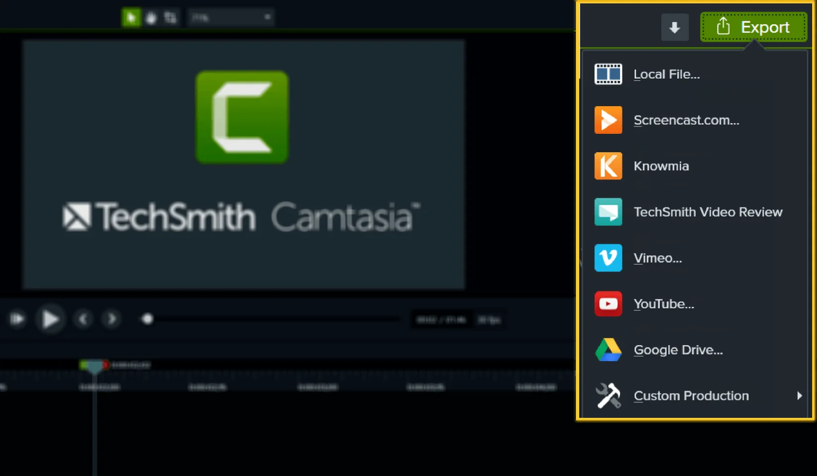 Camtasia display 4 Camtasia screen #4