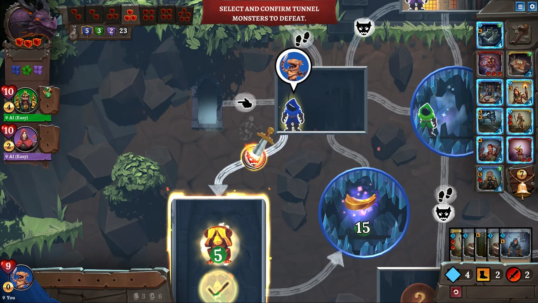 Clank! display 3 Clank! screen #3