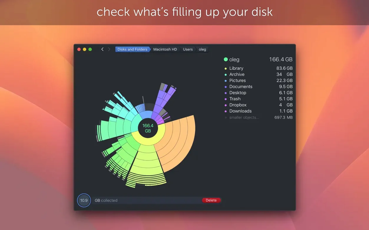Screen 1 from DaisyDisk daisydisk download mac interface
