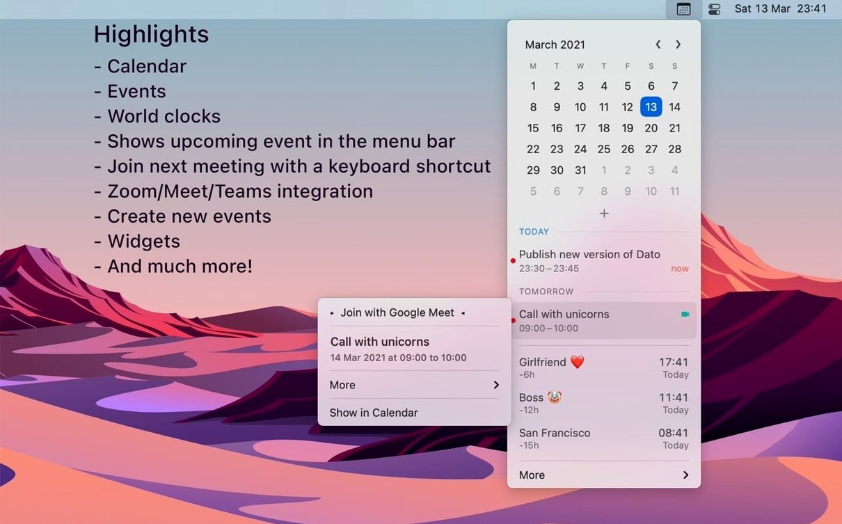 Dato display 1 dato for mac cracked — layout