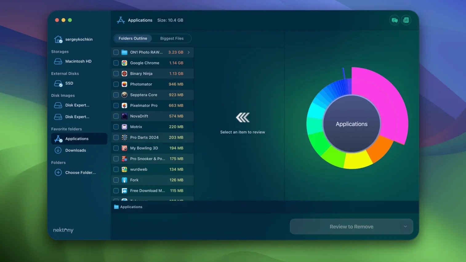 Disk Space Analyzer display 3 Disk Space Analyzer screen #3