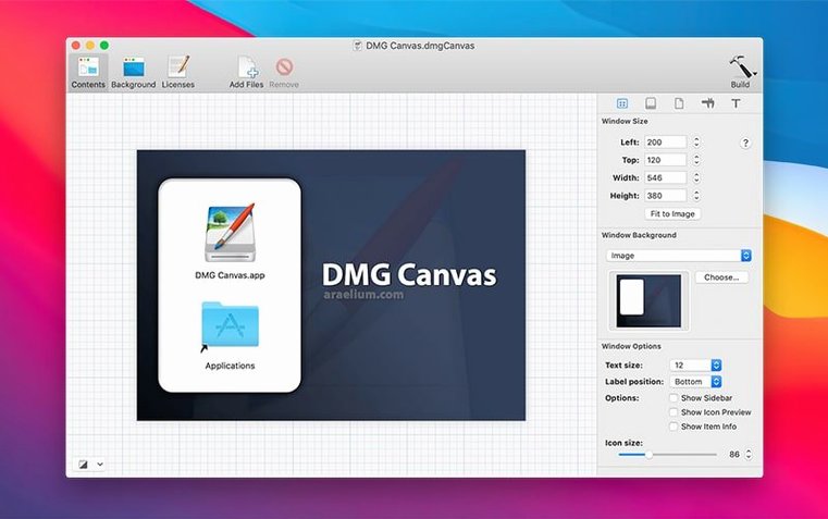 Screen 1 from DMG Canvas dmg canvas mac download — layout