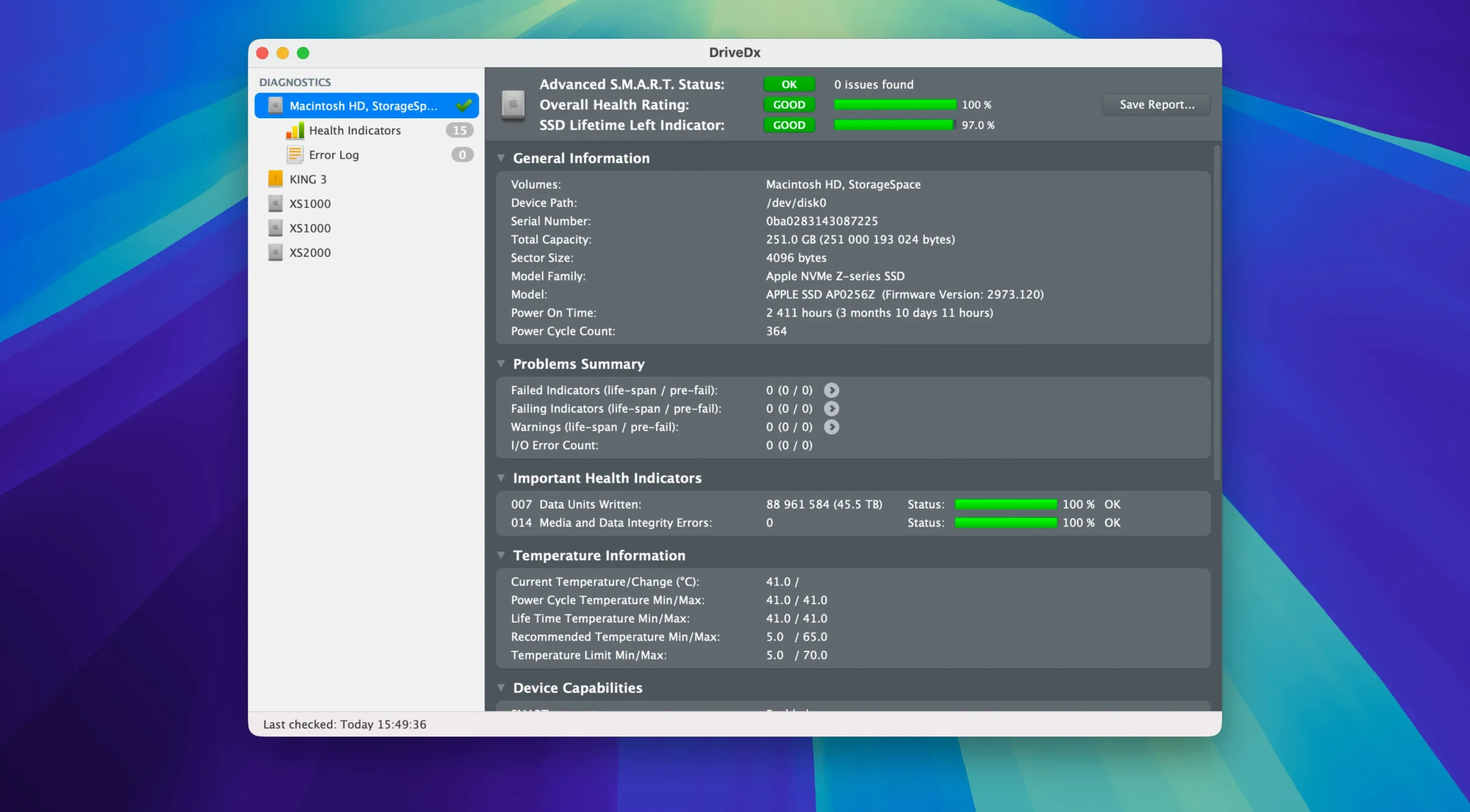 Screen 1 from DriveDx drivedx dx torrent interface