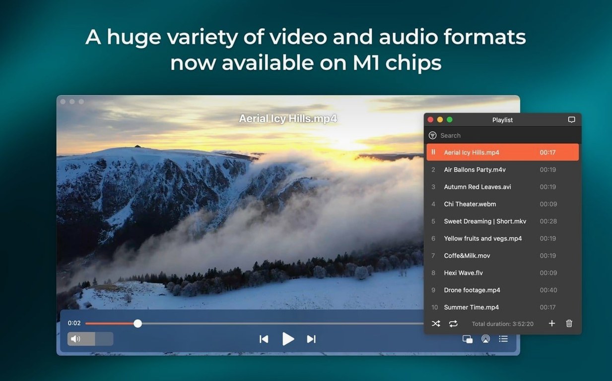Screen 1 from Elmedia Player Pro elmedia player pro for mac full — layout