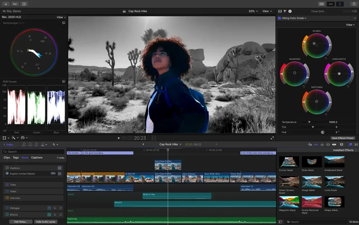 Screen 6 from Final Cut Pro Final Cut Pro window 6