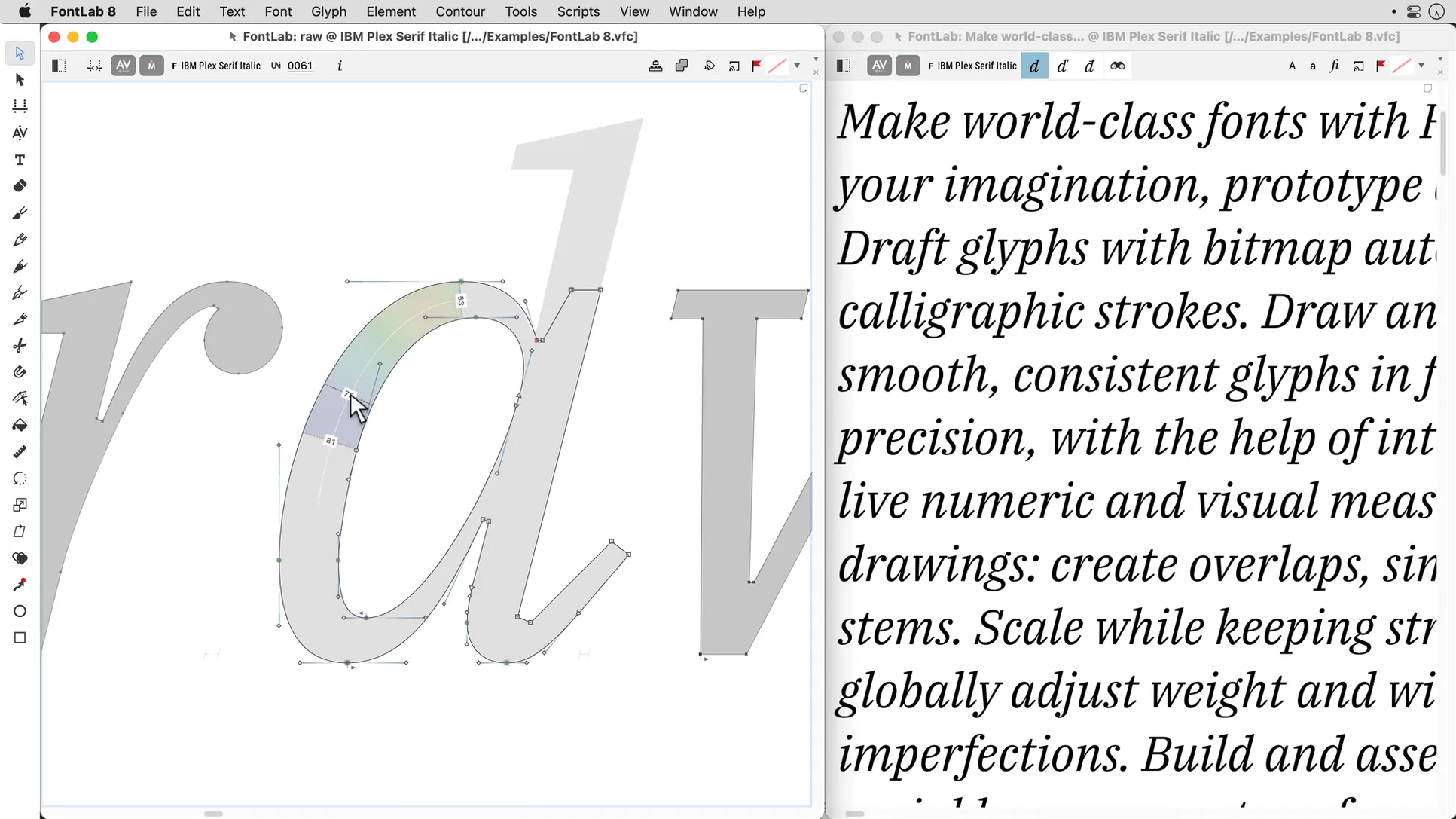 Screen 3 from FontLab FontLab window 3