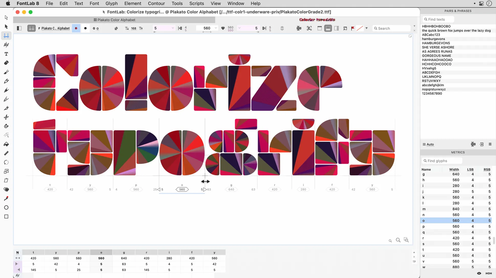 Screen 4 from FontLab FontLab window 4