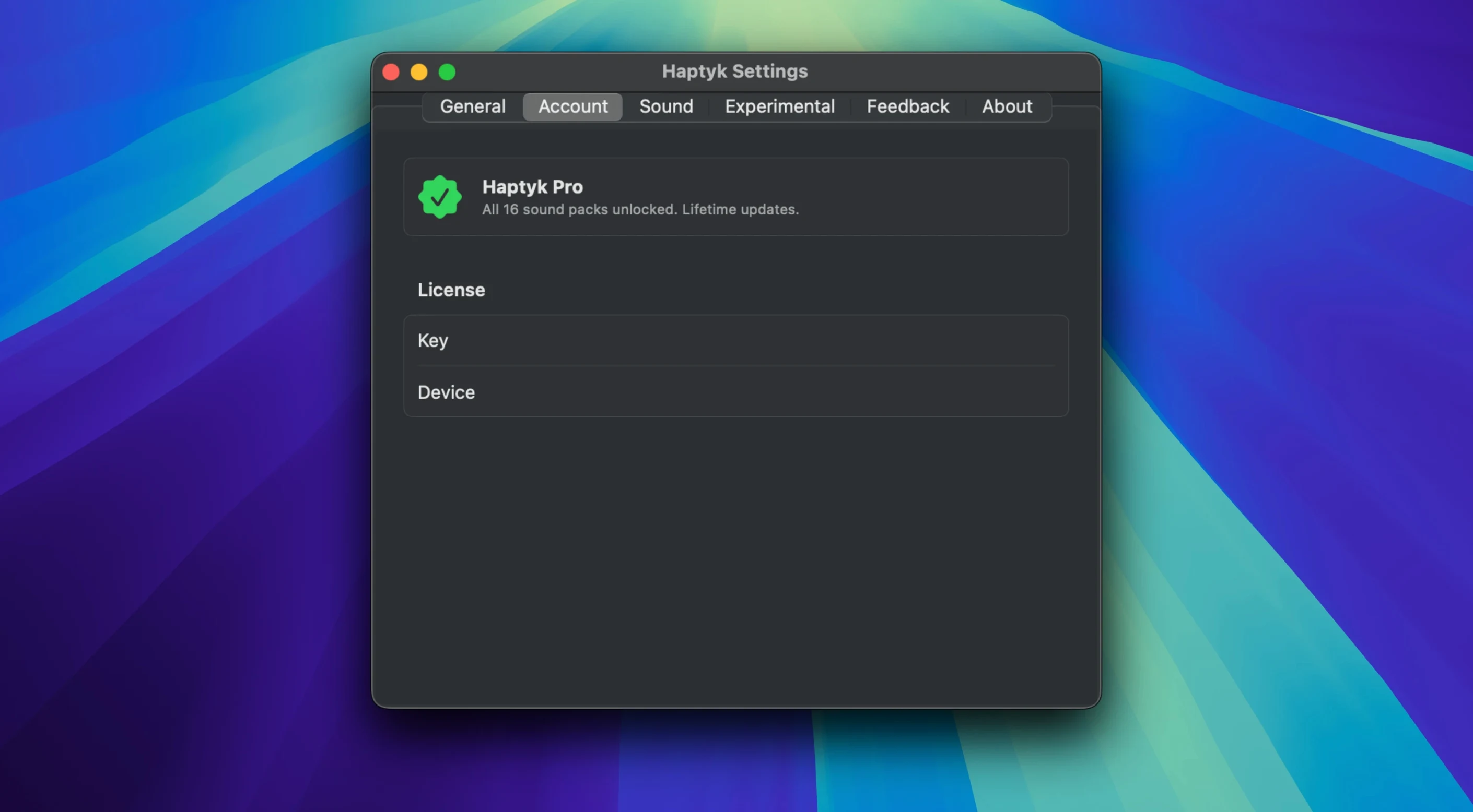 Screen 2 from Haptyk Haptyk window 2