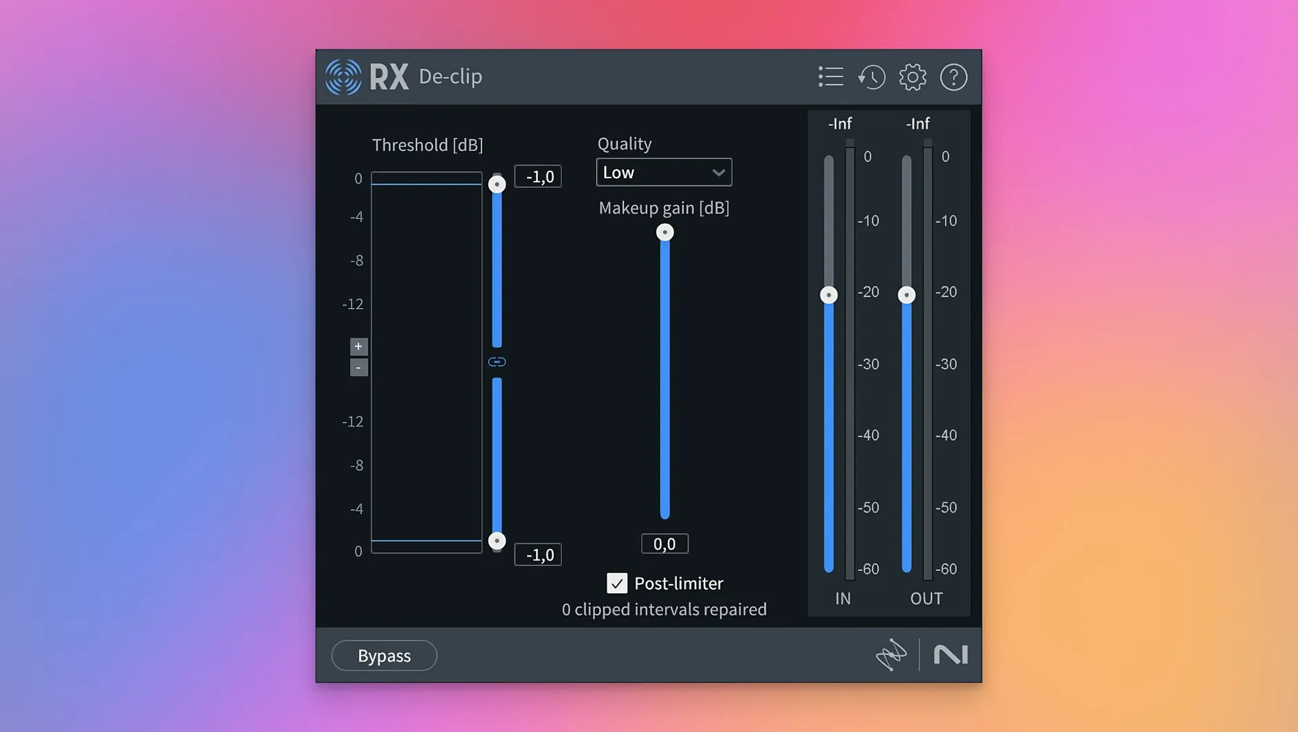 iZotope RX display 3 iZotope RX screen #3