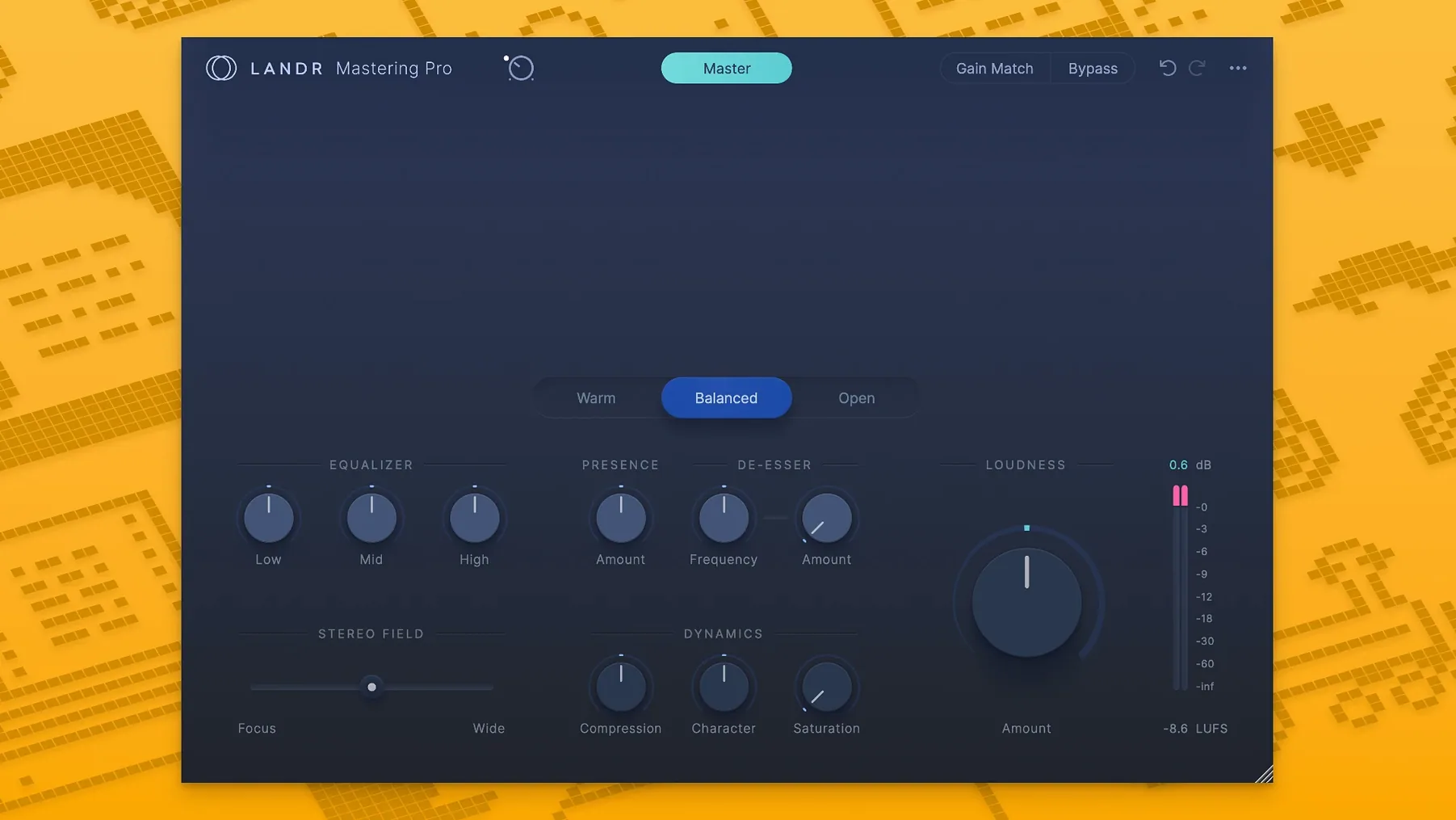 LANDR Mastering Plugin PRO display 1 landr mastering plugin pro for mac cracked interface