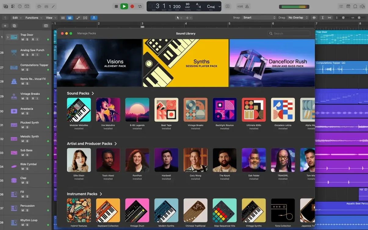 Logic Pro display 2 Logic Pro screen #2