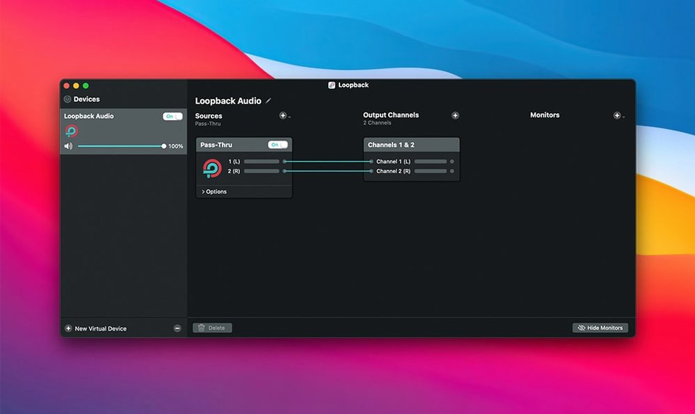 Screen 4 from Loopback Loopback window 4
