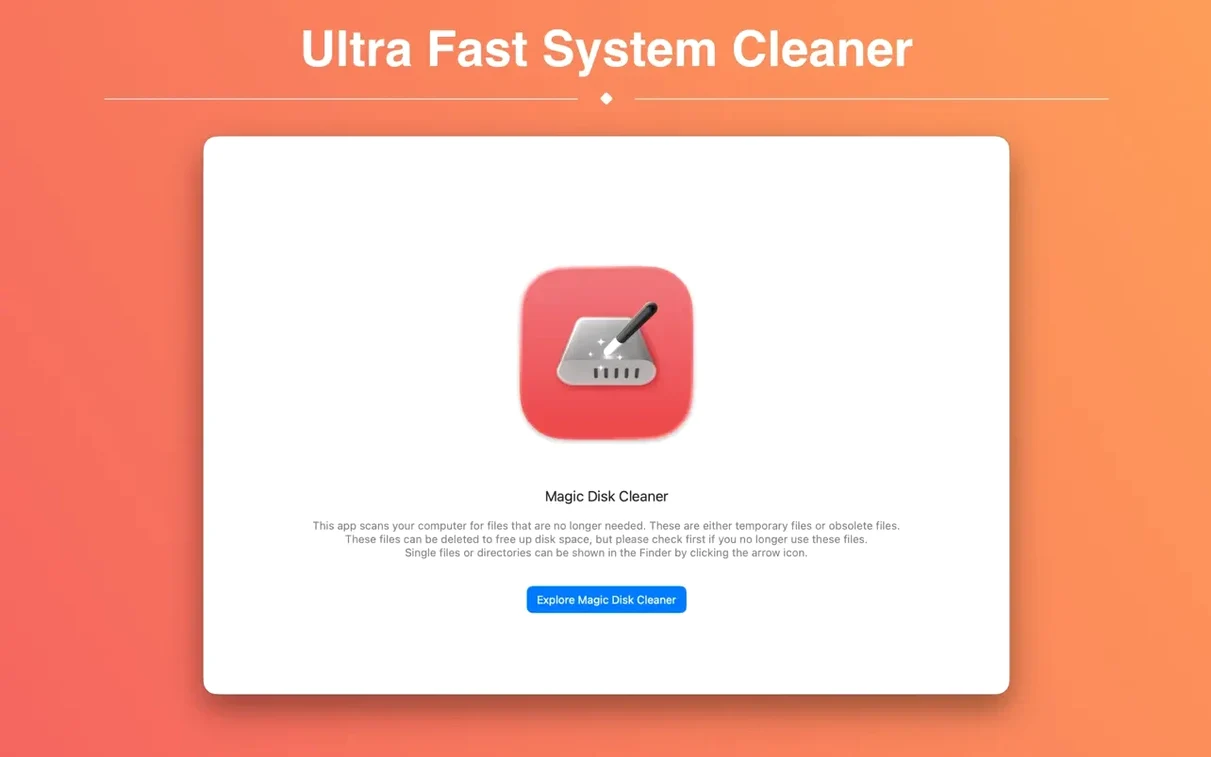 Screen 2 from Magic Disk Cleaner Magic Disk Cleaner window 2