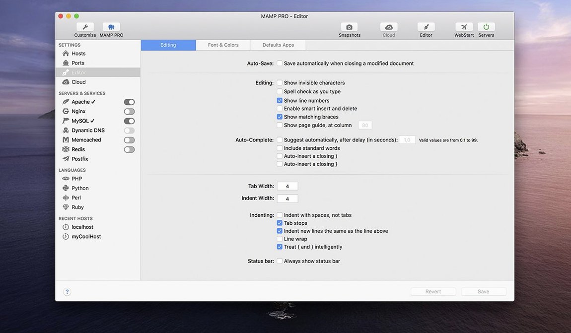 Screen 3 from MAMP PRO MAMP PRO window 3