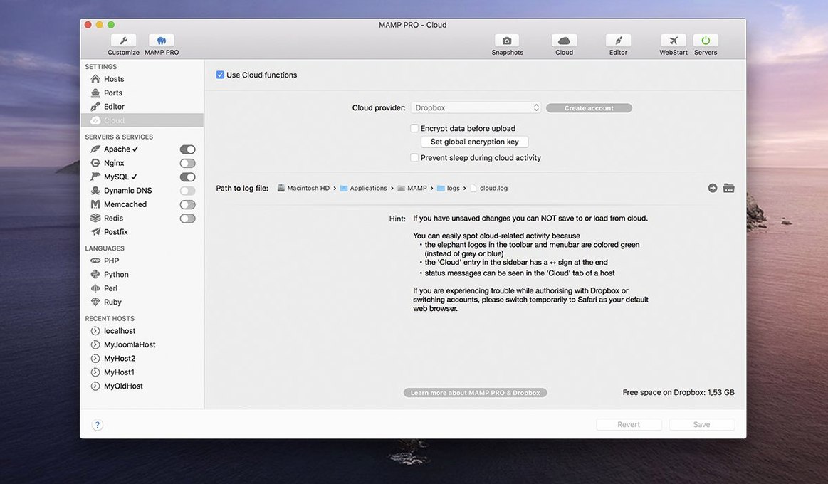 Screen 4 from MAMP PRO MAMP PRO window 4