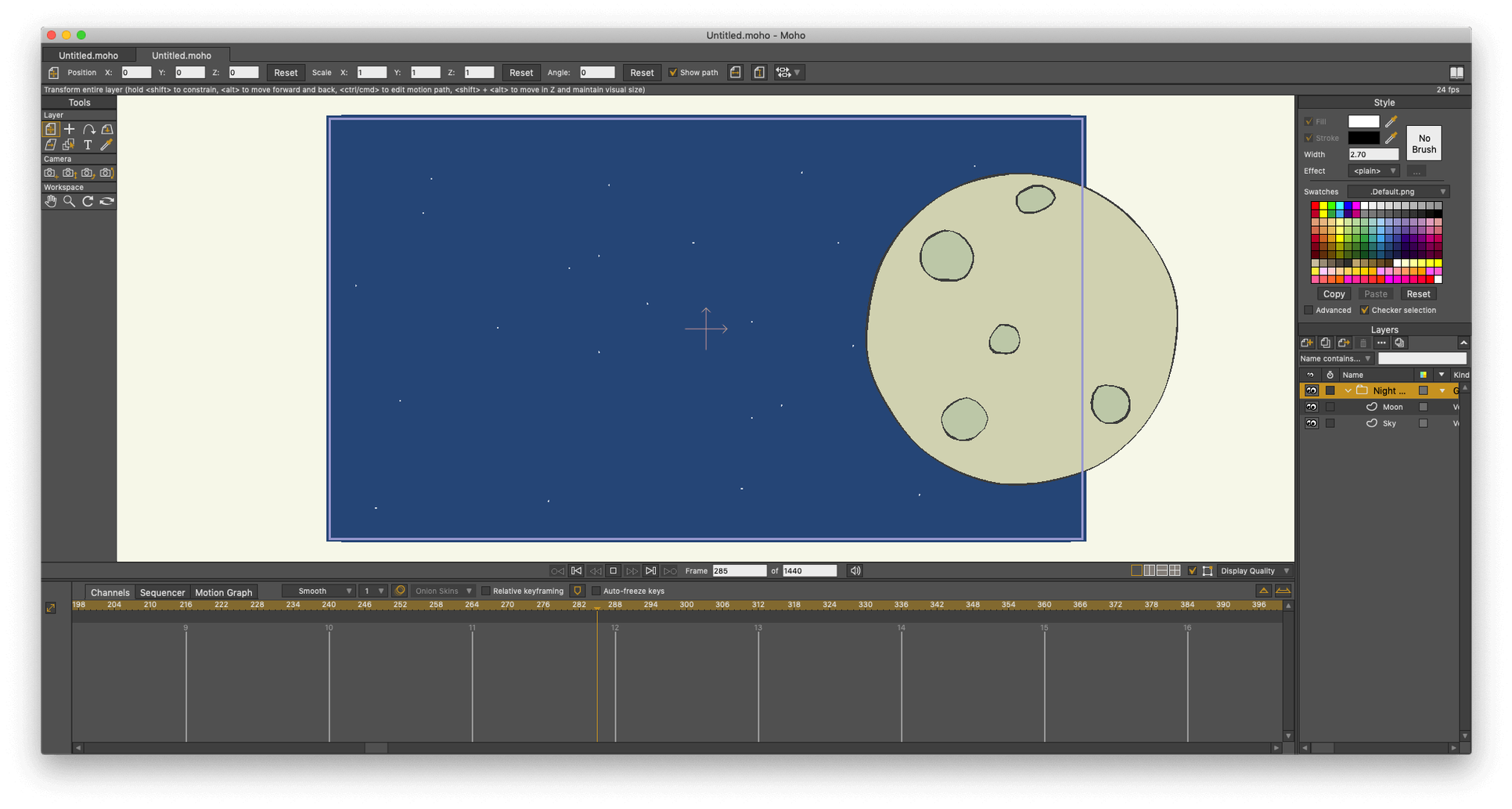 Moho Pro display 2 Moho Pro screen #2
