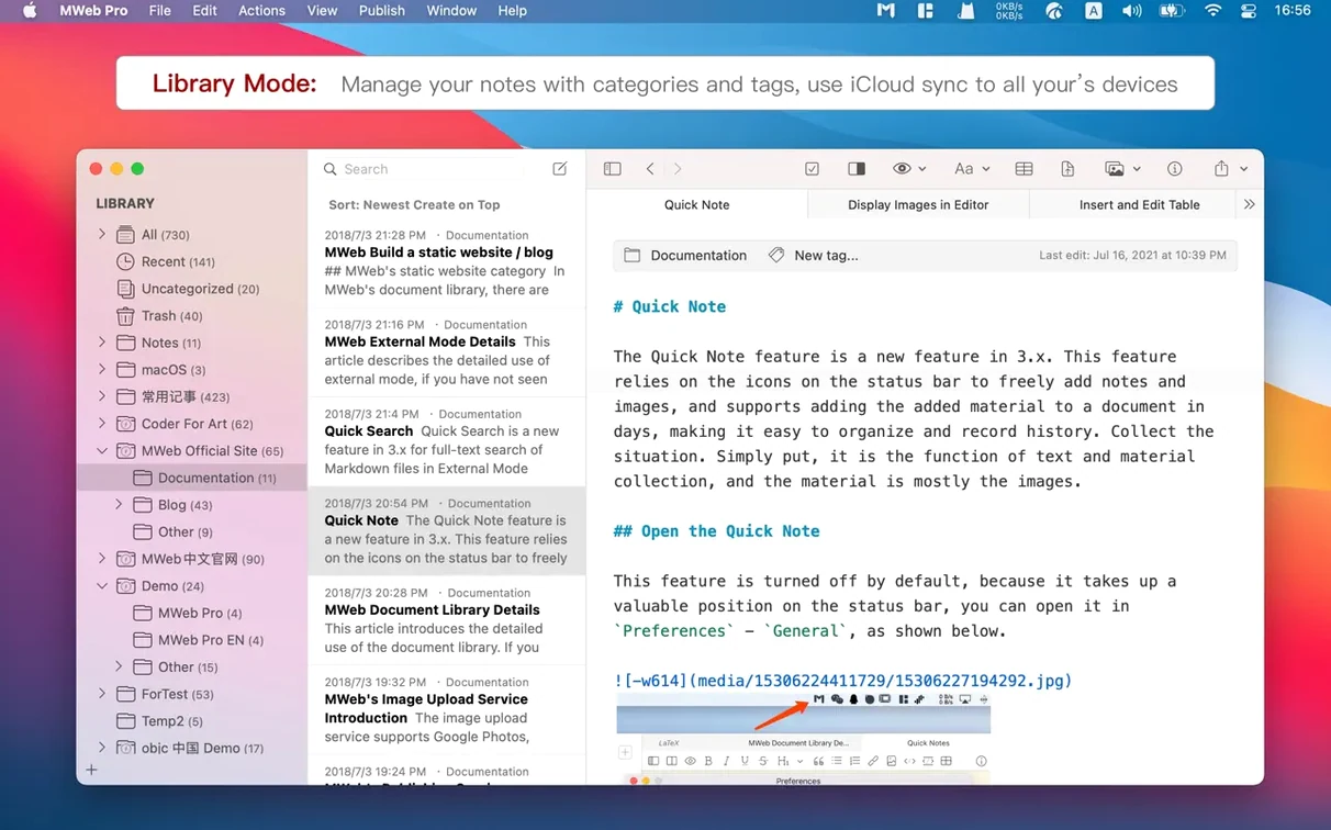 MWeb Pro display 1 mweb pro mac download — layout