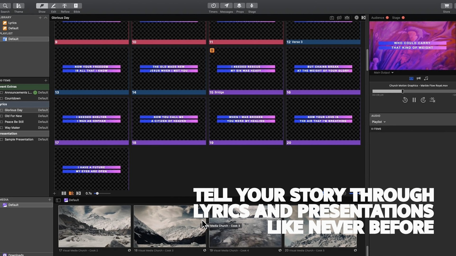 Screen 3 from ProPresenter ProPresenter window 3