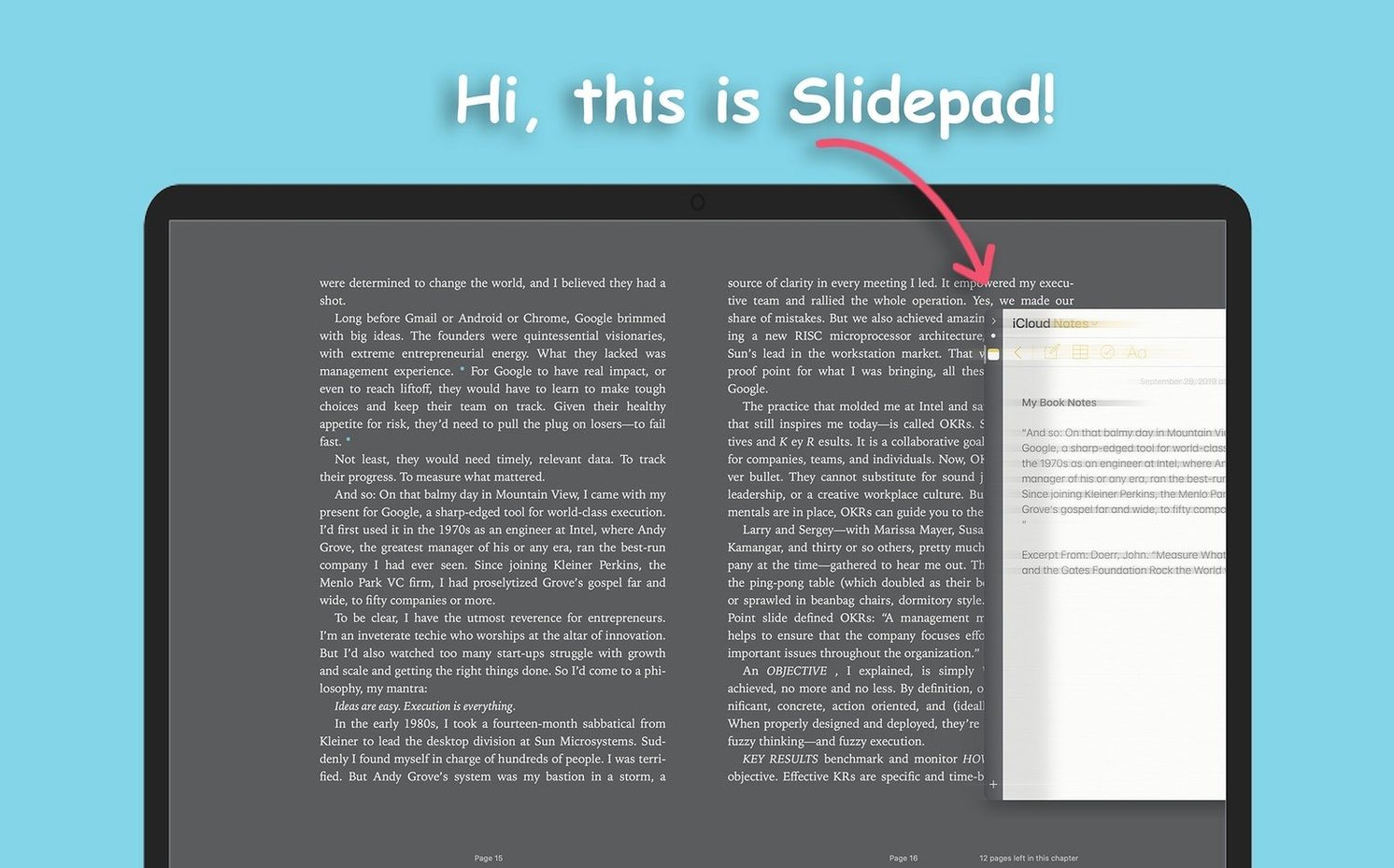 Screen 1 from Slidepad slidepad mac download — layout