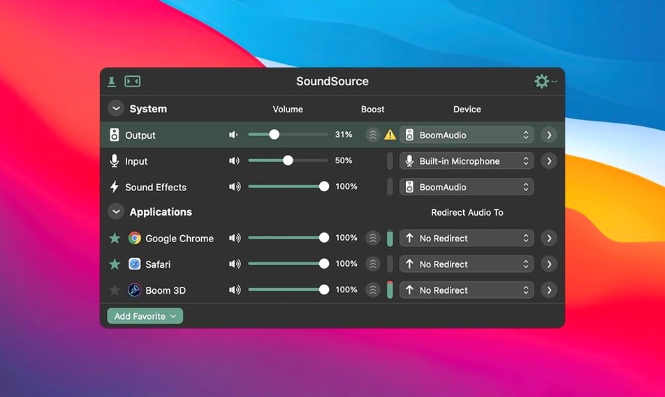 Screen 2 from SoundSource SoundSource window 2