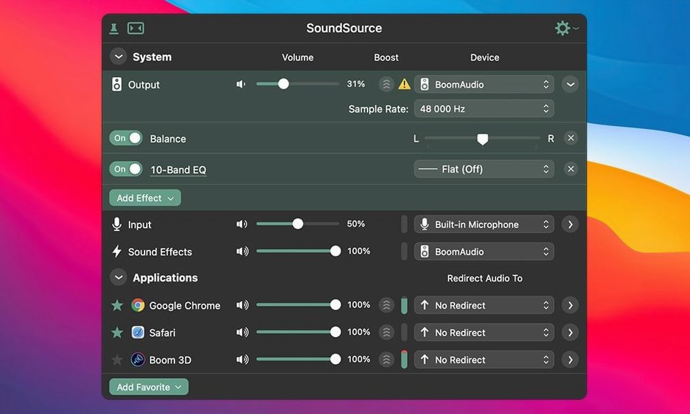 Screen 3 from SoundSource SoundSource window 3