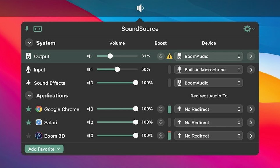 Screen 4 from SoundSource SoundSource window 4