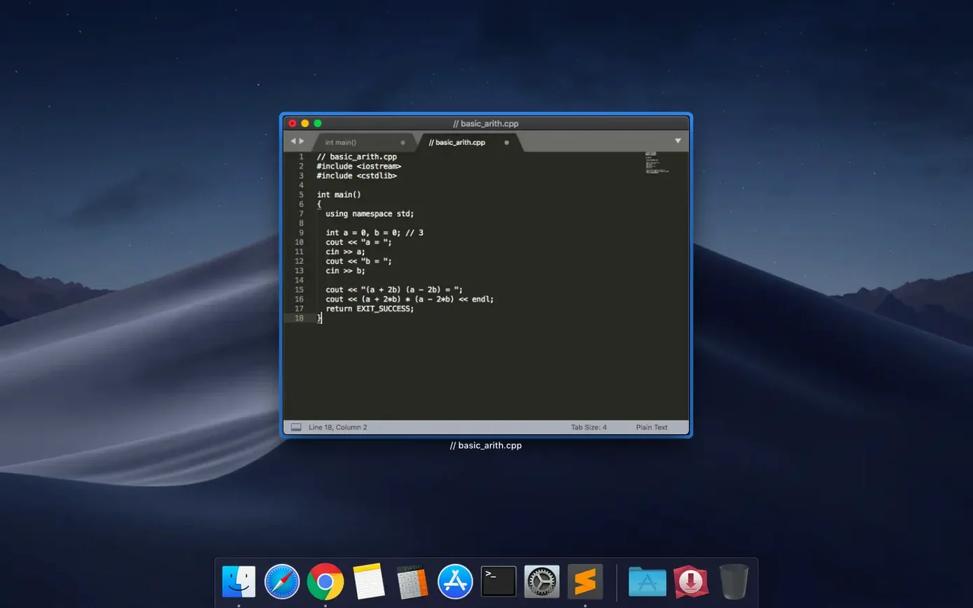 Sublime Text display 2 Sublime Text screen #2
