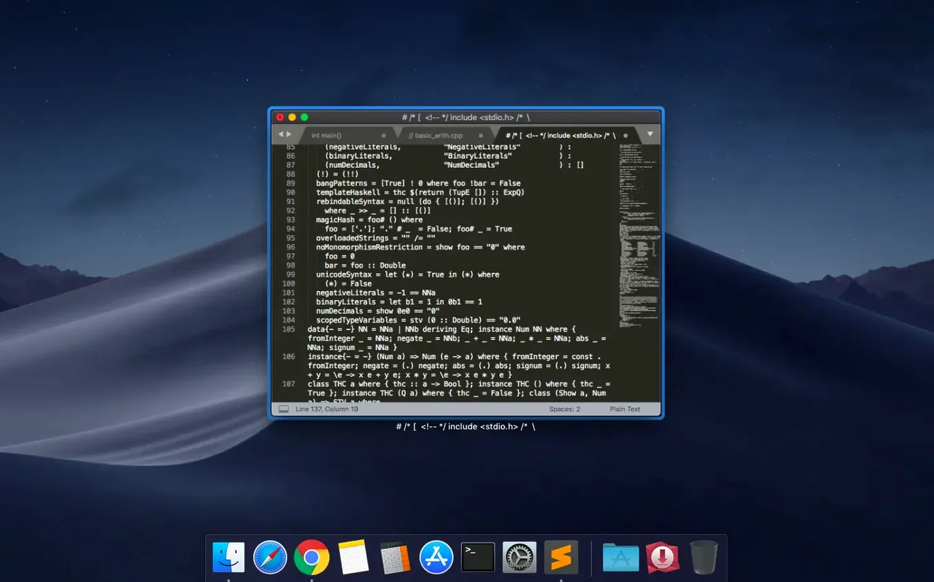 Sublime Text display 4 Sublime Text screen #4
