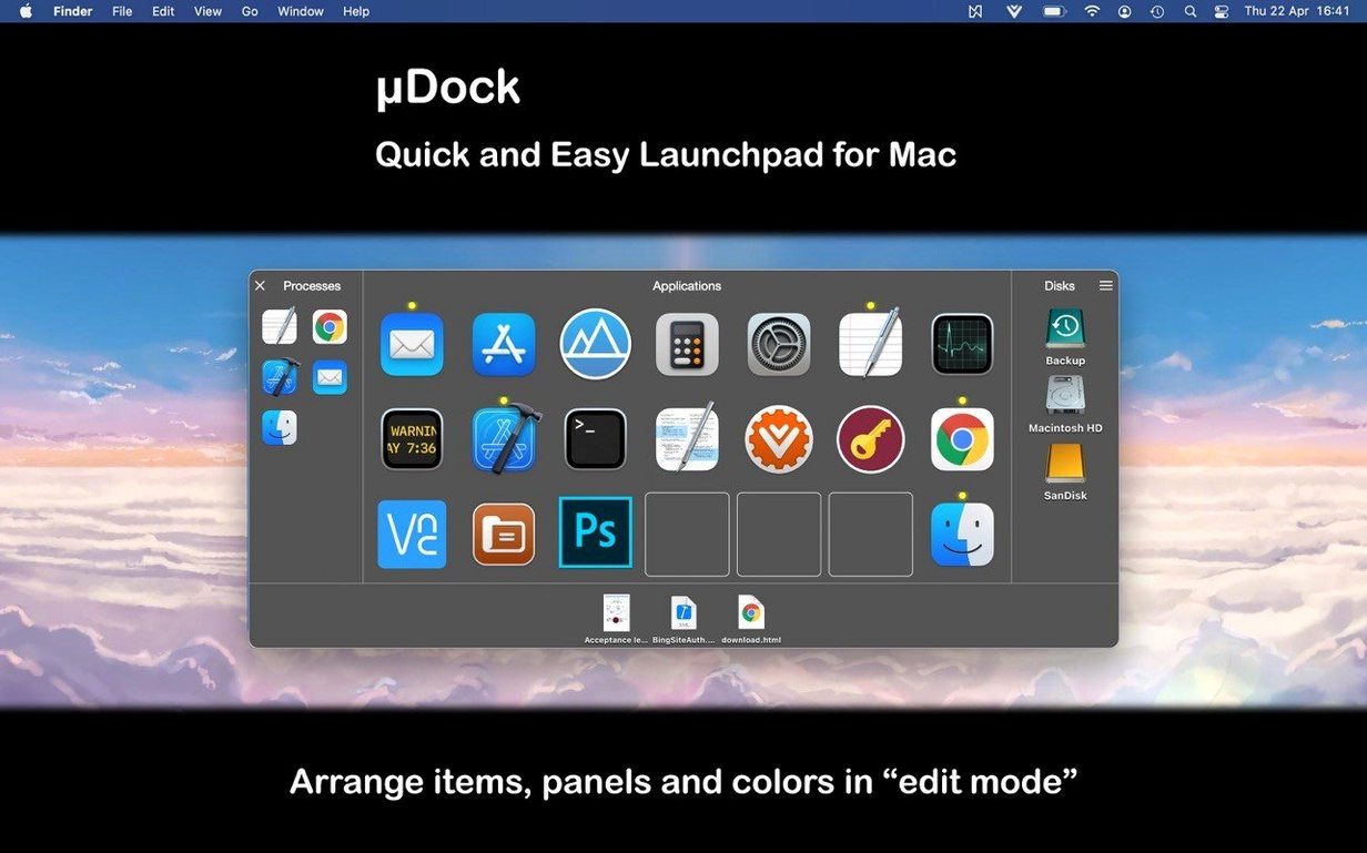 Screen 2 from uDock uDock window 2