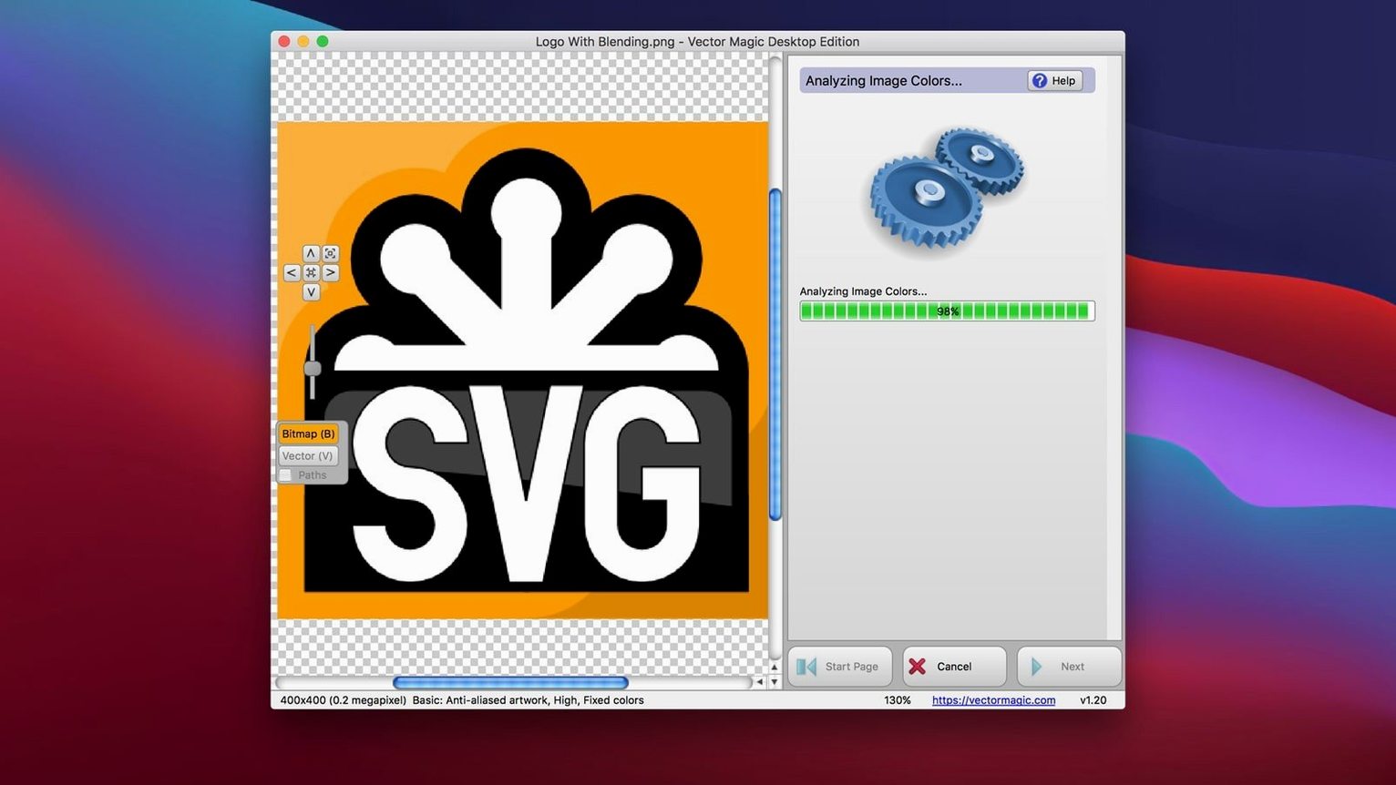 Screen 3 from Vector Magic Vector Magic window 3