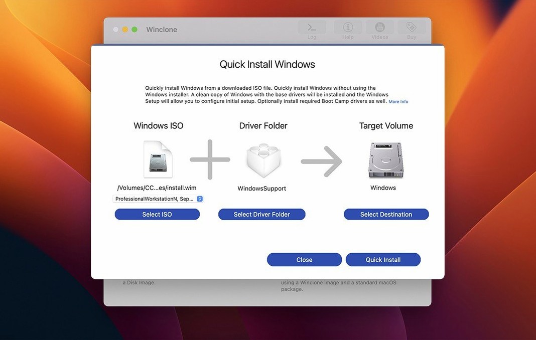 Screen 1 from Winclone Pro winclone 10 — layout