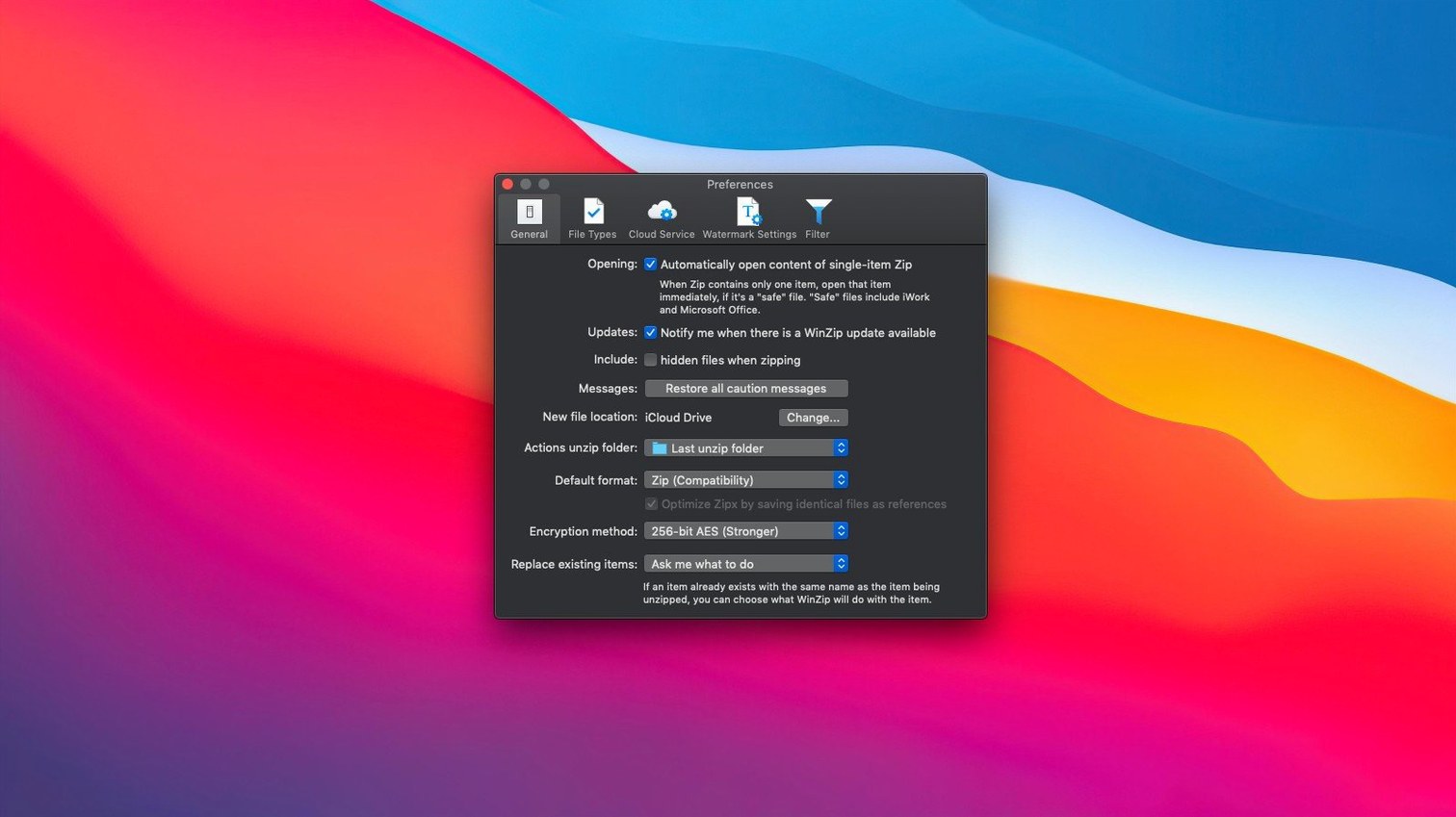 WinZip Mac Pro display 3 WinZip Mac Pro screen #3