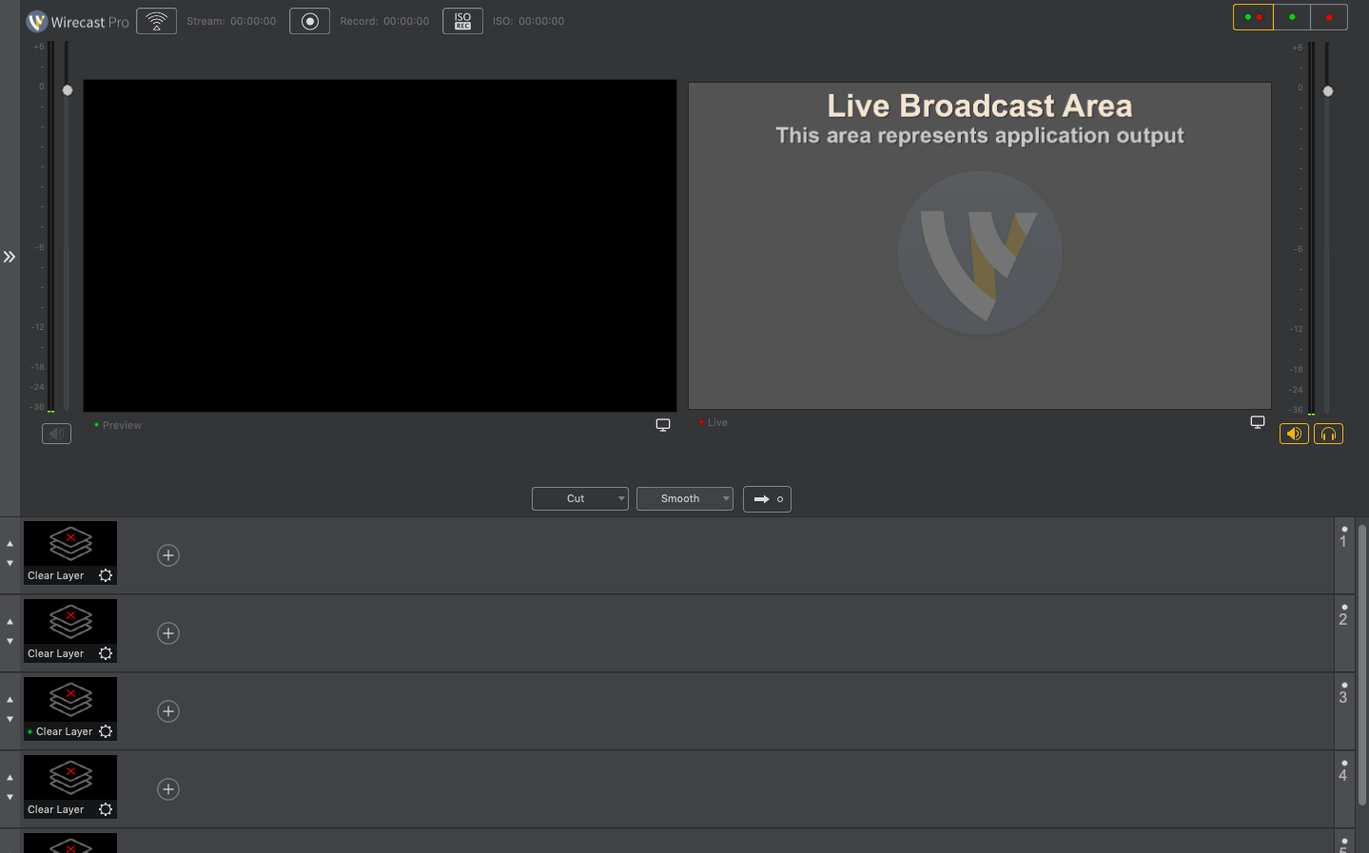 Wirecast Pro display 1 wirecast torrent — layout