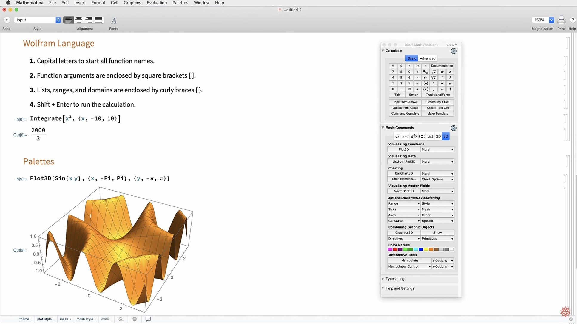 Wolfram Mathematica display 4 Wolfram Mathematica screen #4